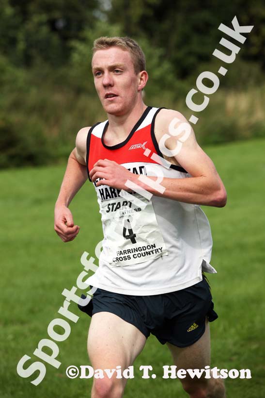 Calum Johnson (Gateshead) first in the Senior Mens Relay, Sunderland Cross Country Open.
